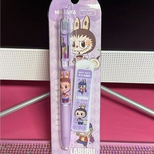 Purple Labubu mechanical pencil with extra lead
